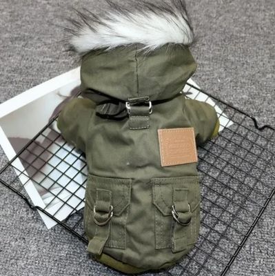 FuzzyFur Winter Pet Coat ( Green) FuzzyFur Winter Pet Coat ( Green)