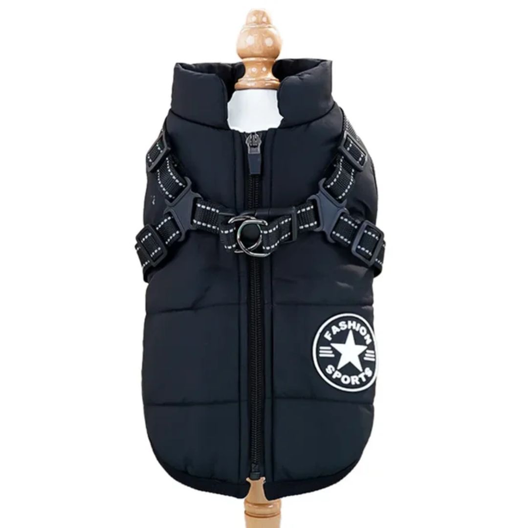 North Paw Leash Grib 4 in 1 Jacket ( Black)