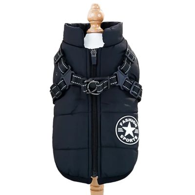 North Paw Leash Grib 4 in 1 Jacket ( Black)