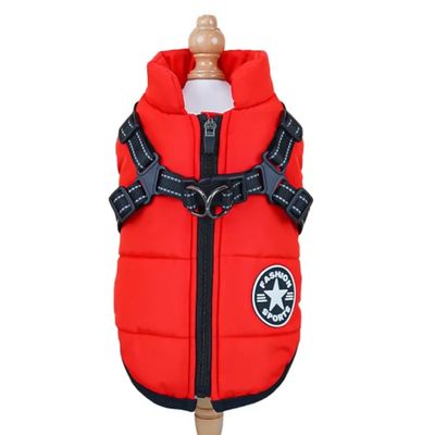 North Paw Leash Grib 4 in 1 Jacket ( Red)