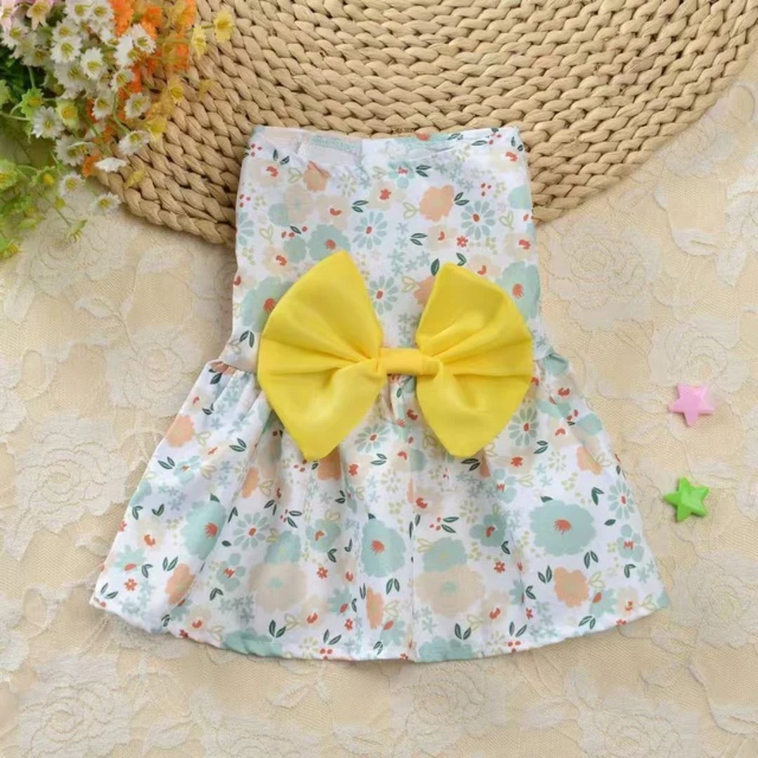 Yellow Summer Pet Dress