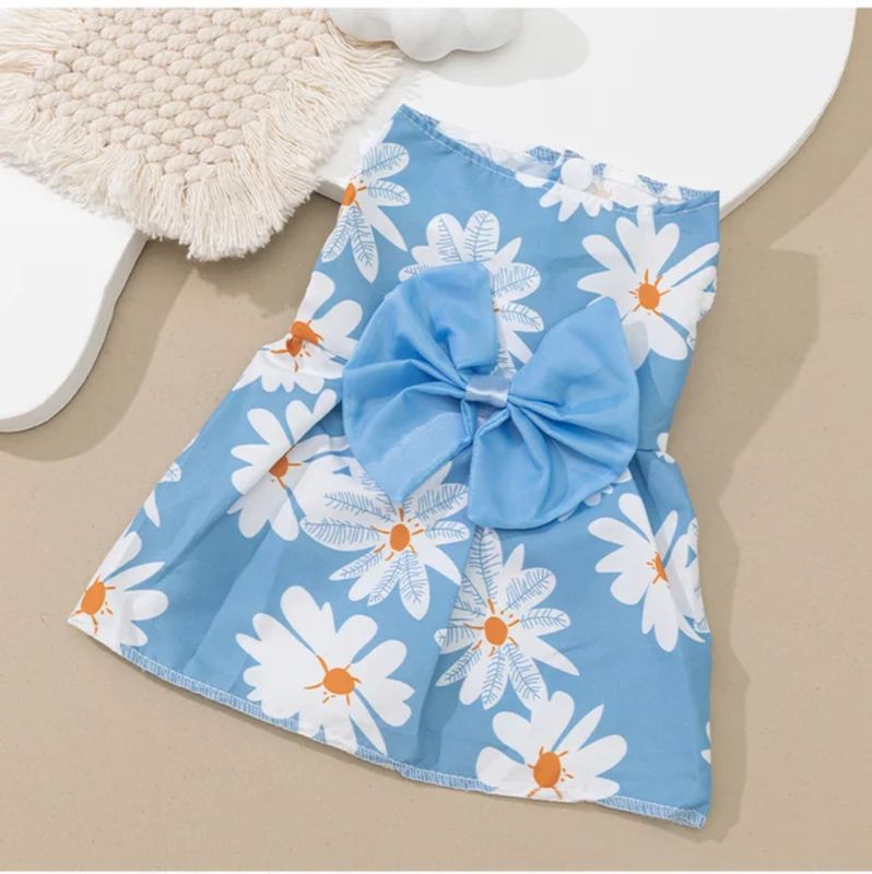 Blue Summer Pet Dress