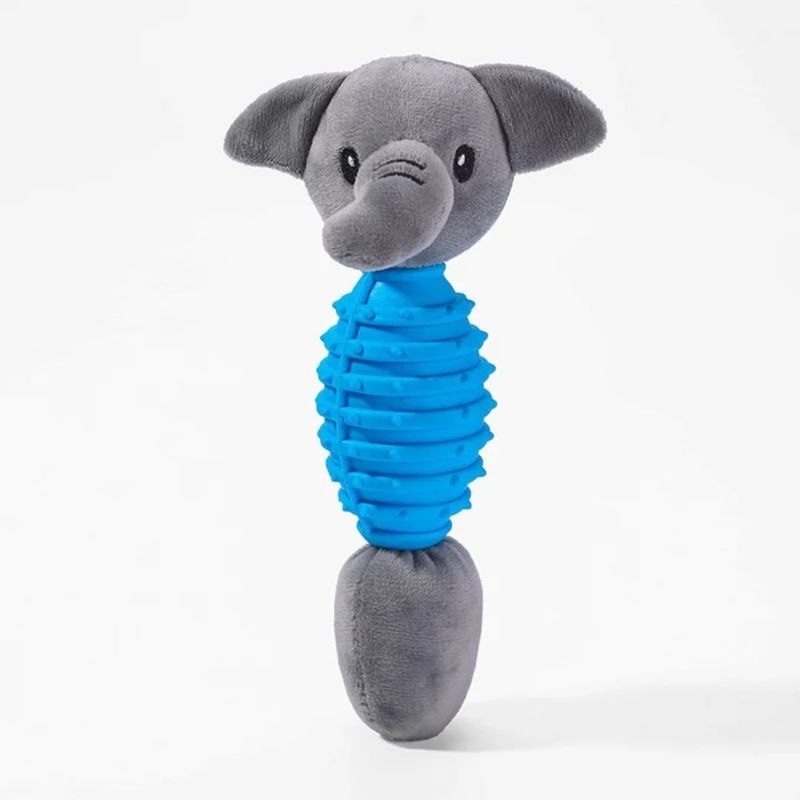 Dublin Elephant Plush Squeaky Pet Feeding Toy
