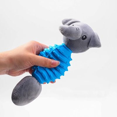 Dublin Elephant Plush Squeaky Pet Feeding Toy