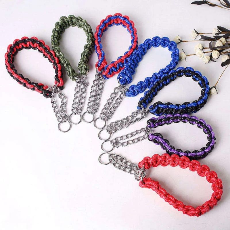 VIP PAWS Dog Collar And Leach (Blue)