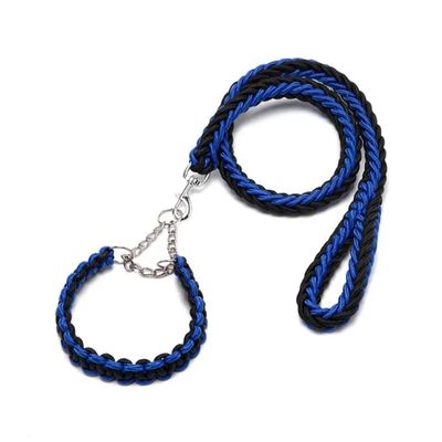 VIP PAWS Dog Collar And Leach ( Royal Blue)