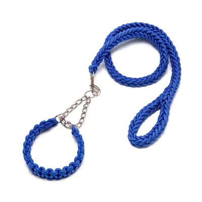 VIP PAWS Dog Collar And Leach-Royal Blue