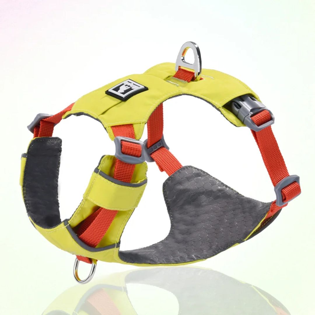 Adjustable Pet Luxury Chest Harness (Yellow)
