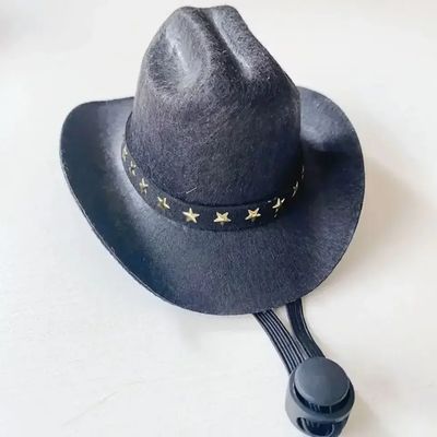 Pet Luxury Black Cowboy Dog And Cat Fashion Hat