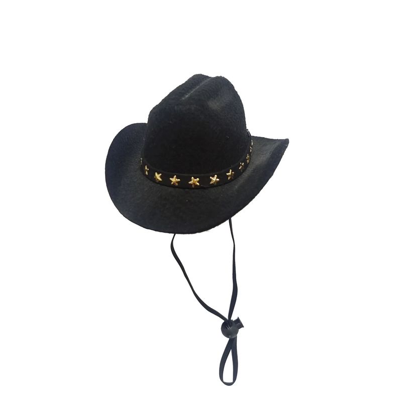 Cowboy Pet Cap (Black)
