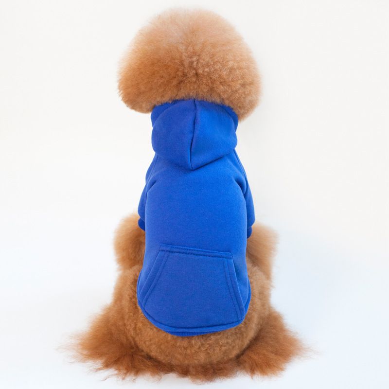 Designer Dog Hoodie Shirt- Blue
