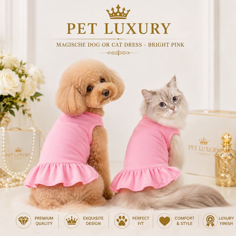 Magische Dog Or Cat Dress - Bright Pink