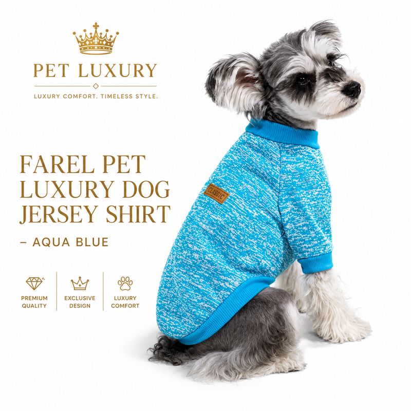 FAREL Dog Jersey Shirt - Royal Aqua