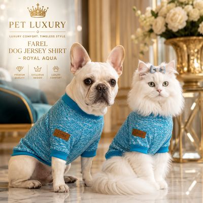 FAREL Dog Jersey Shirt - Royal Aqua