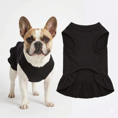 Magische Dog Or Cat Dress-Black