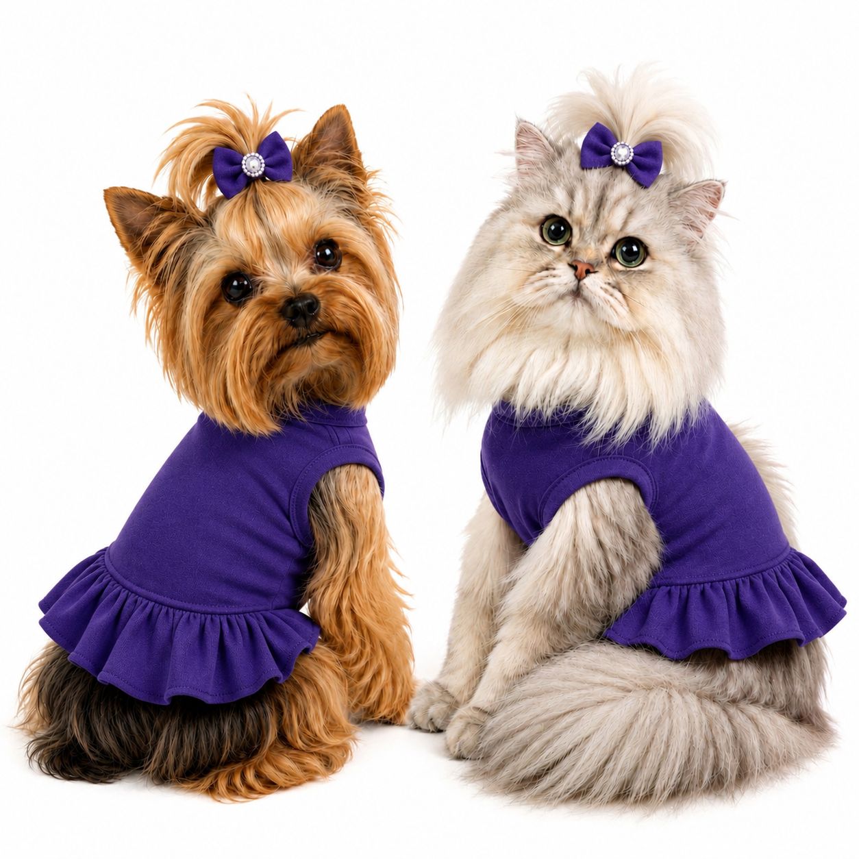 Pet Luxury Magische Dog or Cat Dress – Midnight Noir - Royal Purple Pet Luxury Magische Dog or Cat Dress – Midnight Noir - Royal Purple