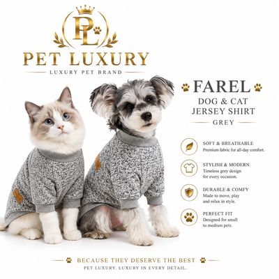 Farel Dog And Cat Jersey Shirt - Grey
