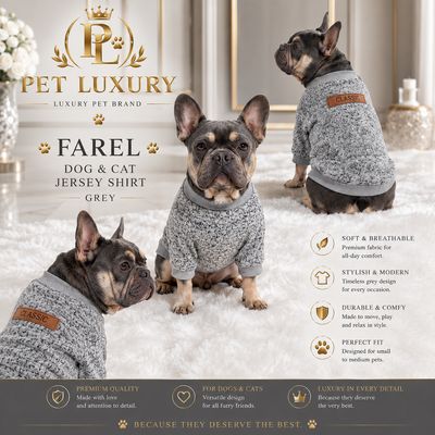 Farel Dog And Cat Jersey Shirt - Grey