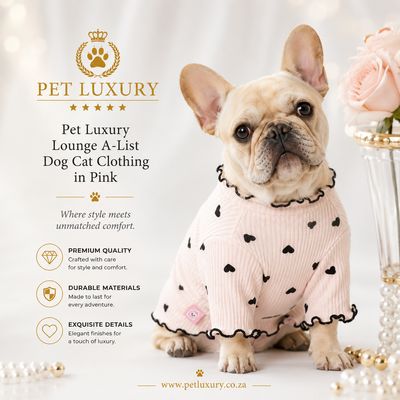 Pet Luxury Lounge A-List Dog Cat Clothing - Pink