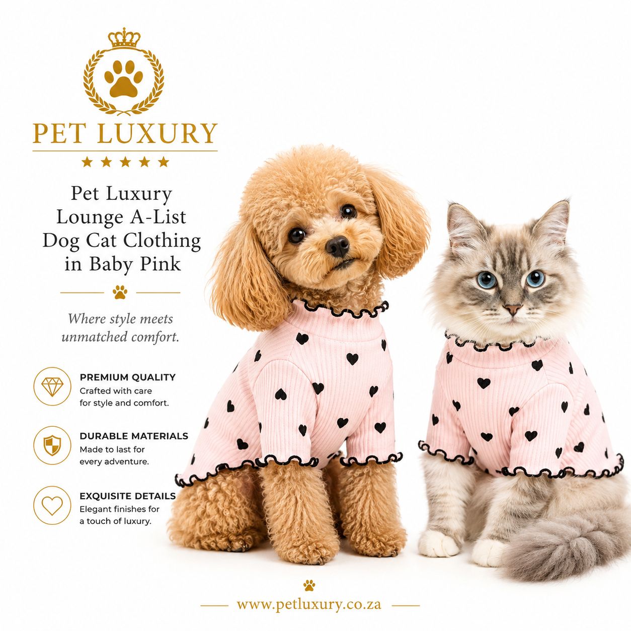 Pet Luxury Lounge A-List Dog Cat Clothing - Pink Pet Luxury Lounge A-List Dog Cat Clothing - Pink