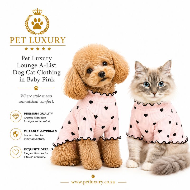 Pet Luxury Lounge A-List Dog Cat Clothing - Pink Pet Luxury Lounge A-List Dog Cat Clothing - Pink