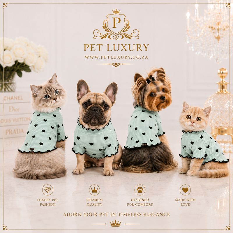 Pet Luxury Lounge A-List Dog Cat Clothing - Aqua Green