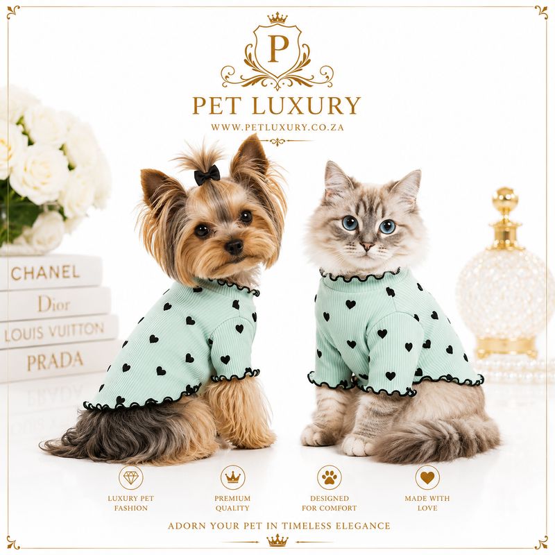Pet Luxury Lounge A-List Dog Cat Clothing - Aqua Green Pet Luxury Lounge A-List Dog Cat Clothing - Aqua Green