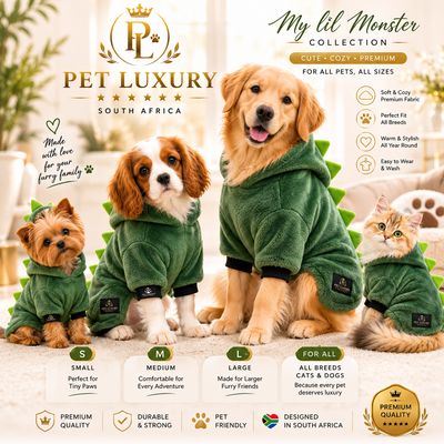 Pet Luxury My lil Monster Green Dog And Cat Clothing Apparel