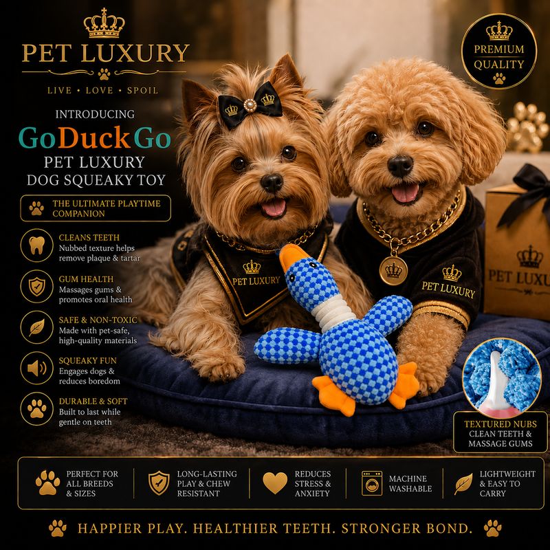 GoDuckGo Pet Luxury Dog Squeaky Toy
