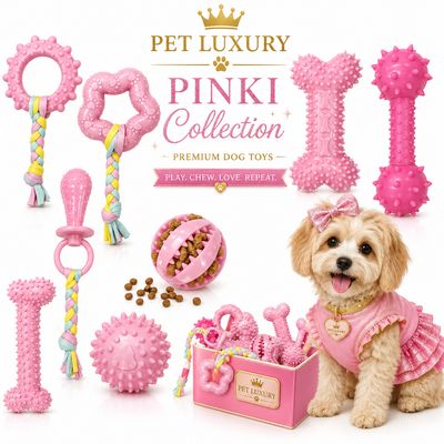 Pet Luxury Pinki Collection Pet Dog Toys