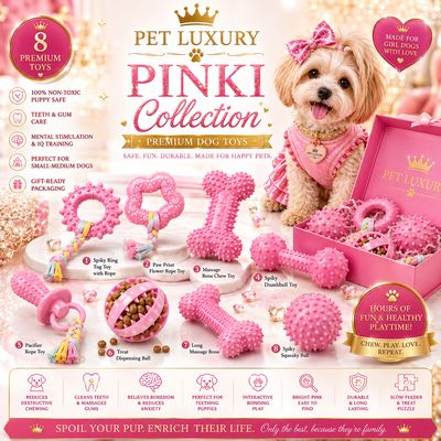 Pet Luxury Pinki Collection Pet Dog Toys