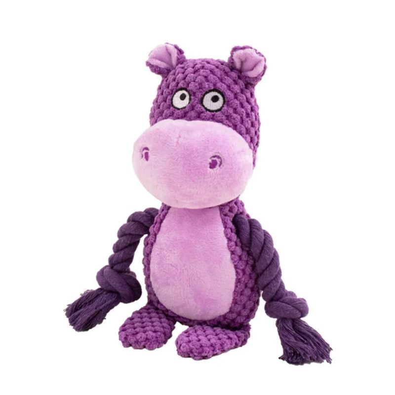 Hippie Hipo Pet Plush Squeaky Toy