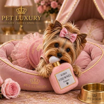 Koko Chewnel Pink Perfume Luxury Plush Dog Toy