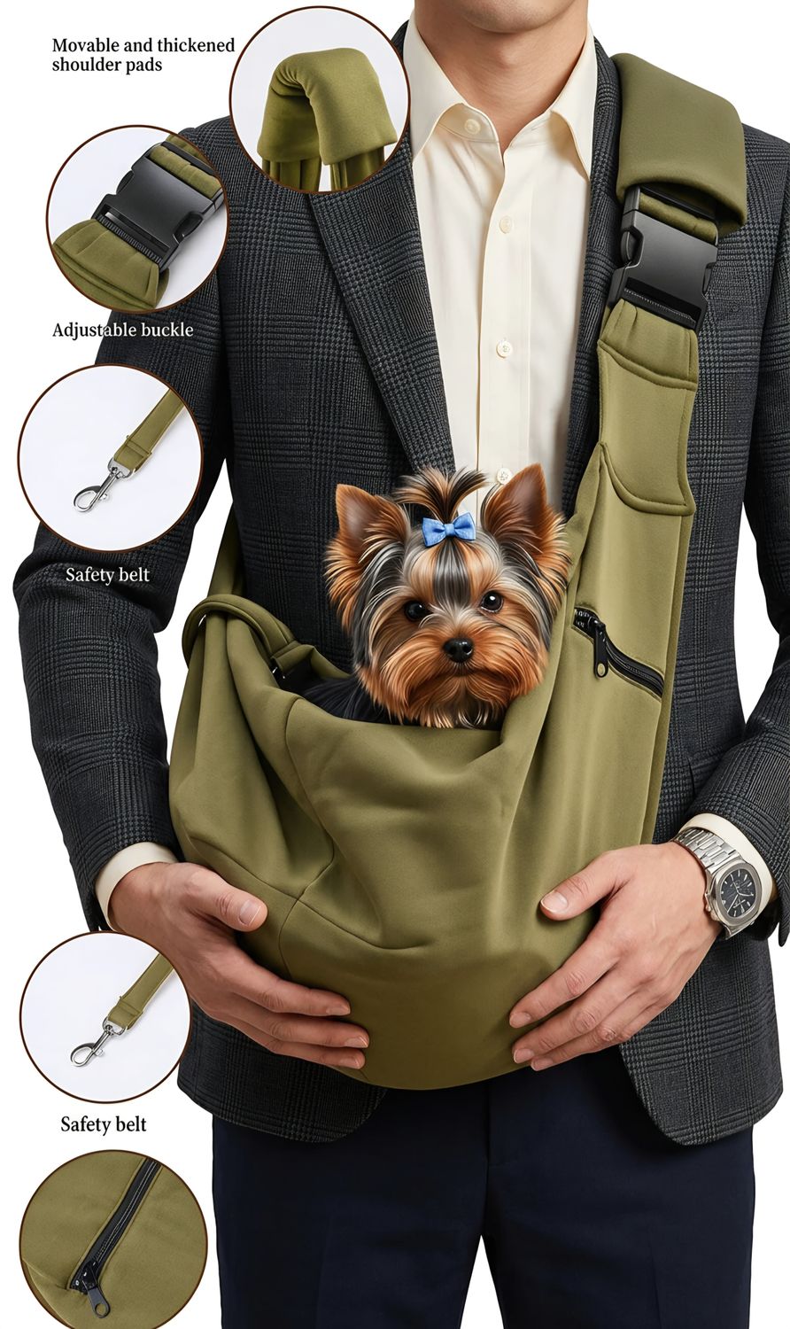 Pawzem Pet Carry Bag - Green