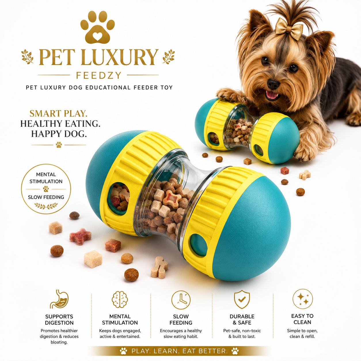 Feedzy Pet Luxury Dog Educational Feeder Toy