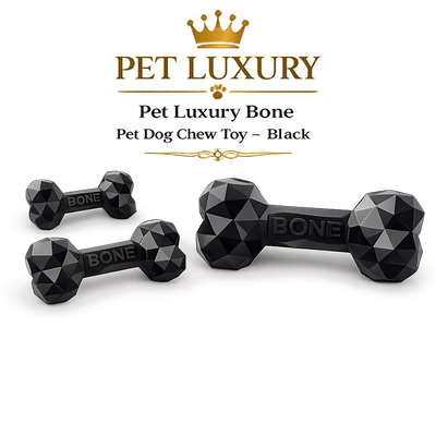 Pet Luxury Bone Pet Dog Chew Toy - Black Pet Luxury Bone Pet Dog Chew Toy - Black
