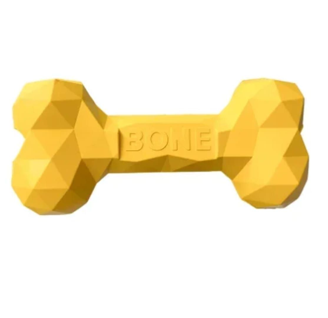 Pet Luxury Bone Pet Dog Chew Toy - Yellow