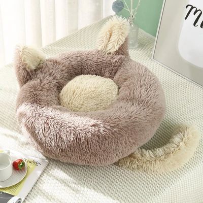 Pet Luxury Cat And Dog Bed Fluffy Paws - Grey