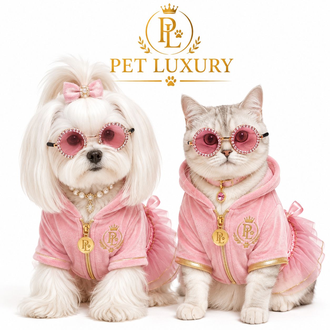 Pet Luxury Dog And Cat Pink Fashion Sunglasses Pet Luxury Dog And Cat Pink Fashion Sunglasses