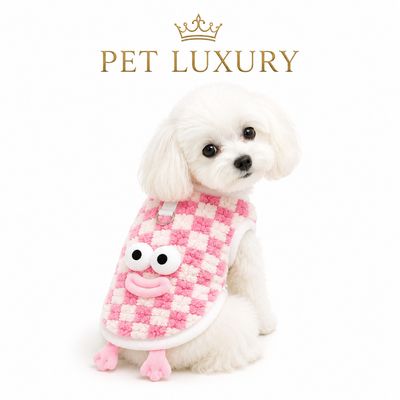 Fuzzy Frog Collection Dog & Cat Outfit Jersey with Harness Clip - Pink Glam