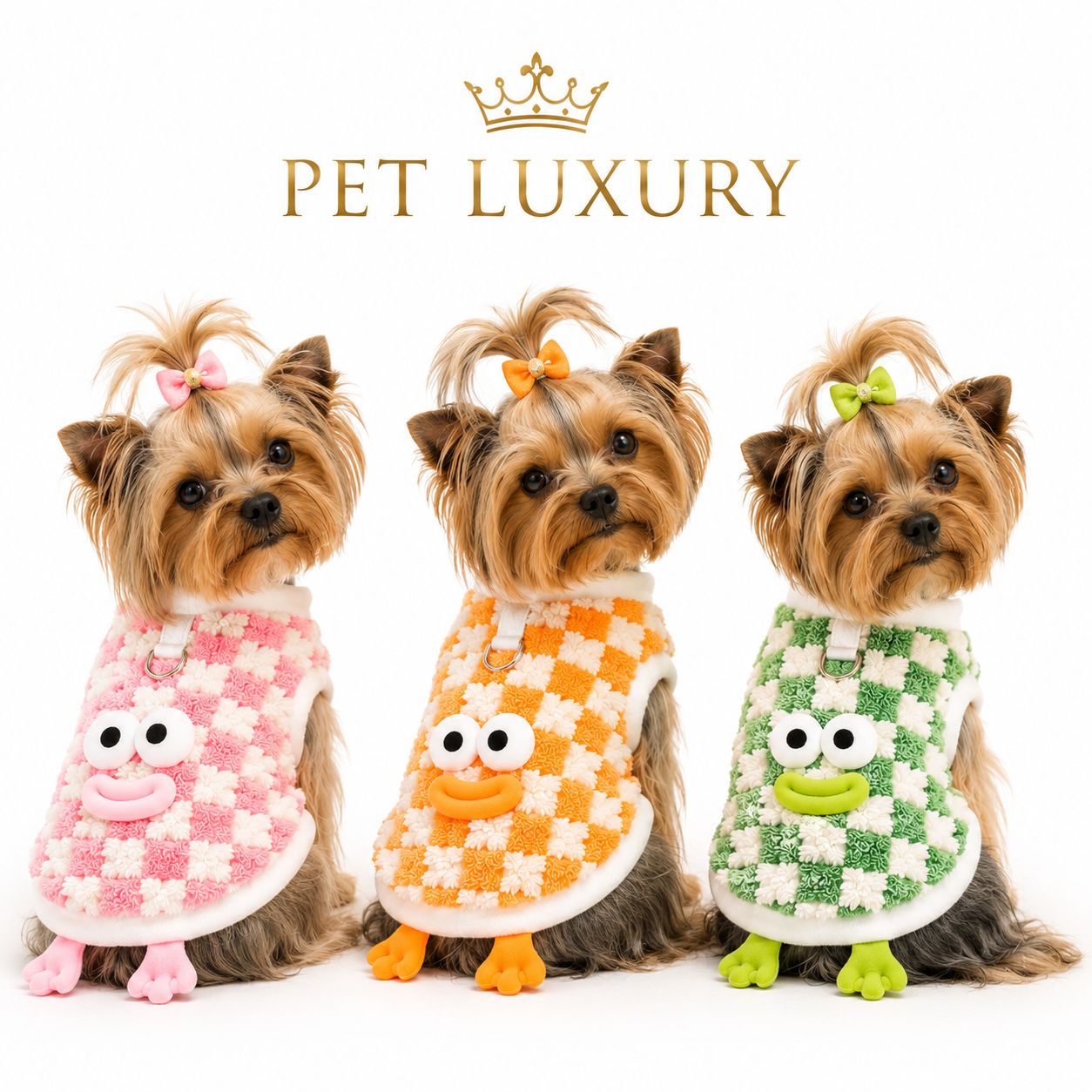 Fuzzy Frog Collection Dog & Cat Outfit Jersey with Harness Clip - Green Glam