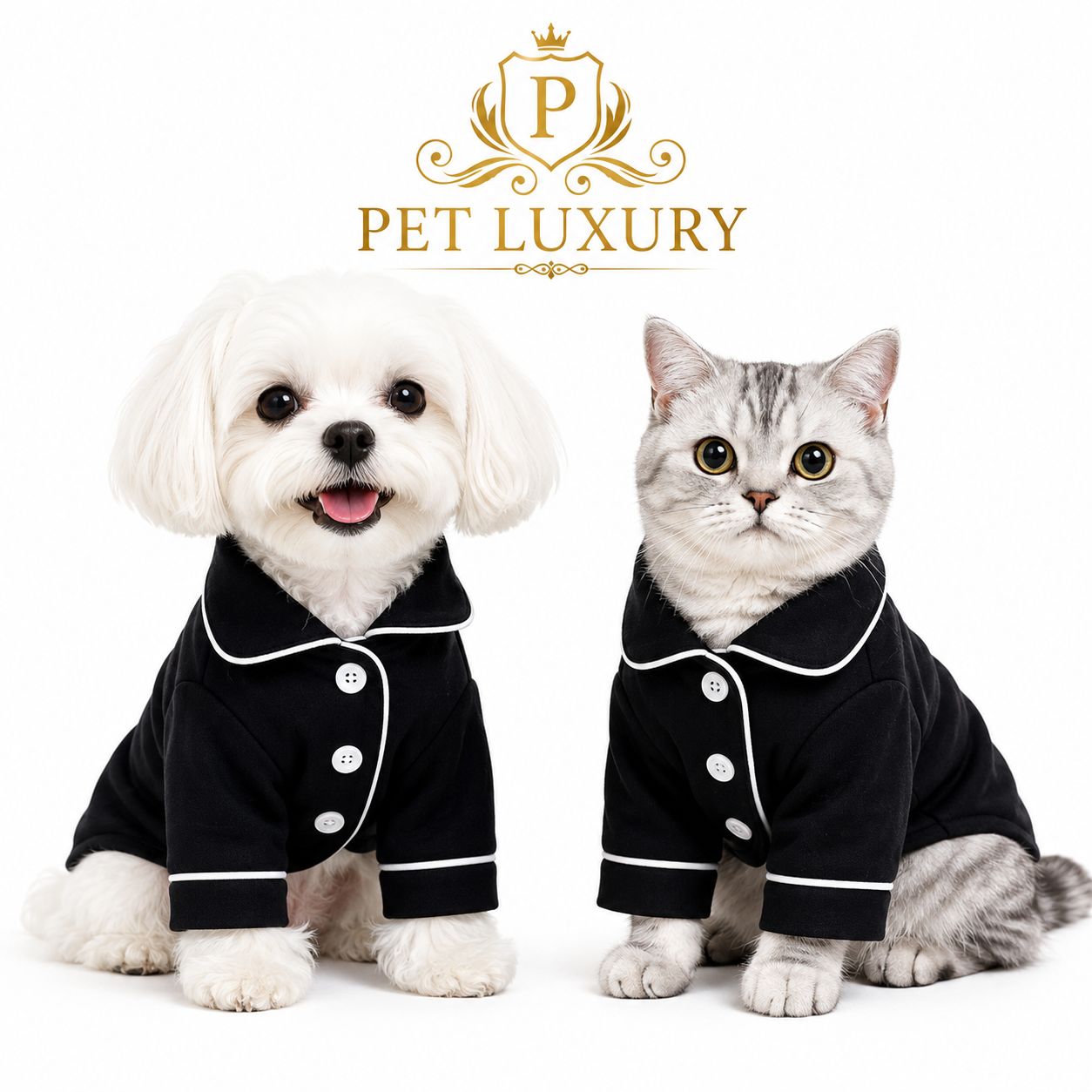 Pet Luxury P-JayZ Dog And Cat Bejames - Black