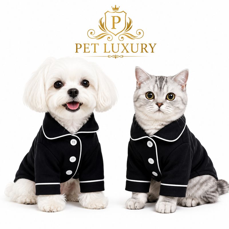 Pet Luxury P-JayZ Dog And Cat Bejames - Black Pet Luxury P-JayZ Dog And Cat Bejames - Black