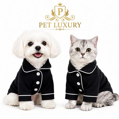 Pet Luxury P-JayZ Dog And Cat Bejames - Black Pet Luxury P-JayZ Dog And Cat Bejames - Black
