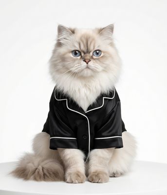 Cat PJ'S Pajamas - Black Cat PJ'S Pajamas - Black