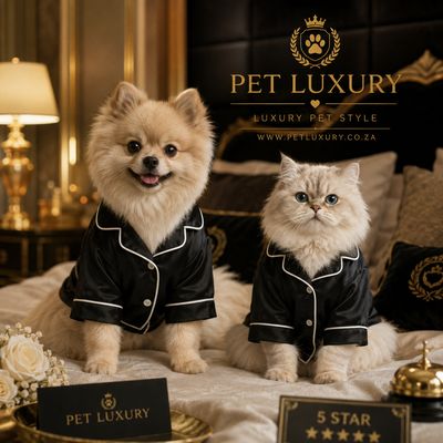 Pet Luxury Cat & Dog PJ'S Pajamas - Black