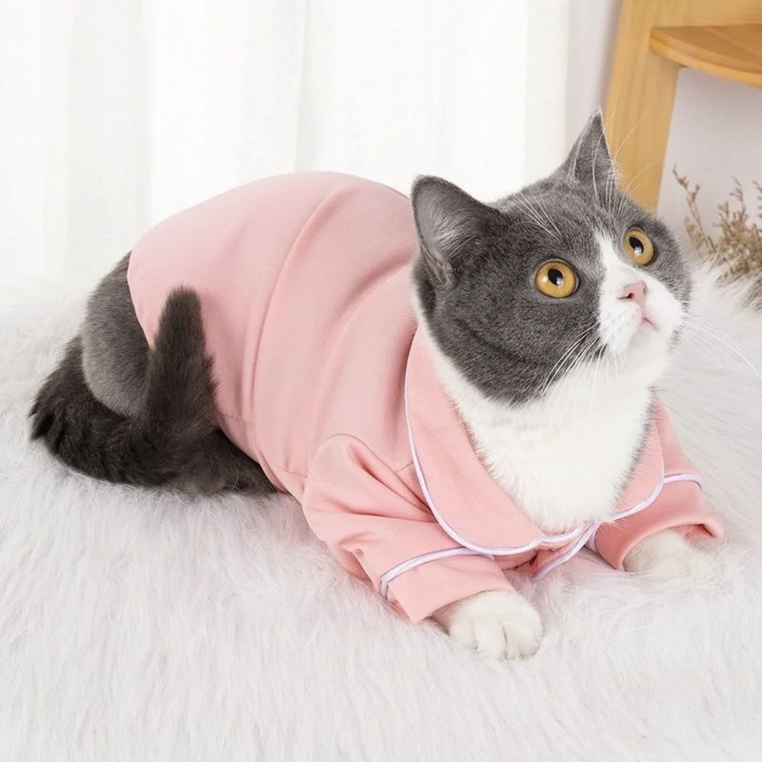 Cat PJ's Pajamas - Pink