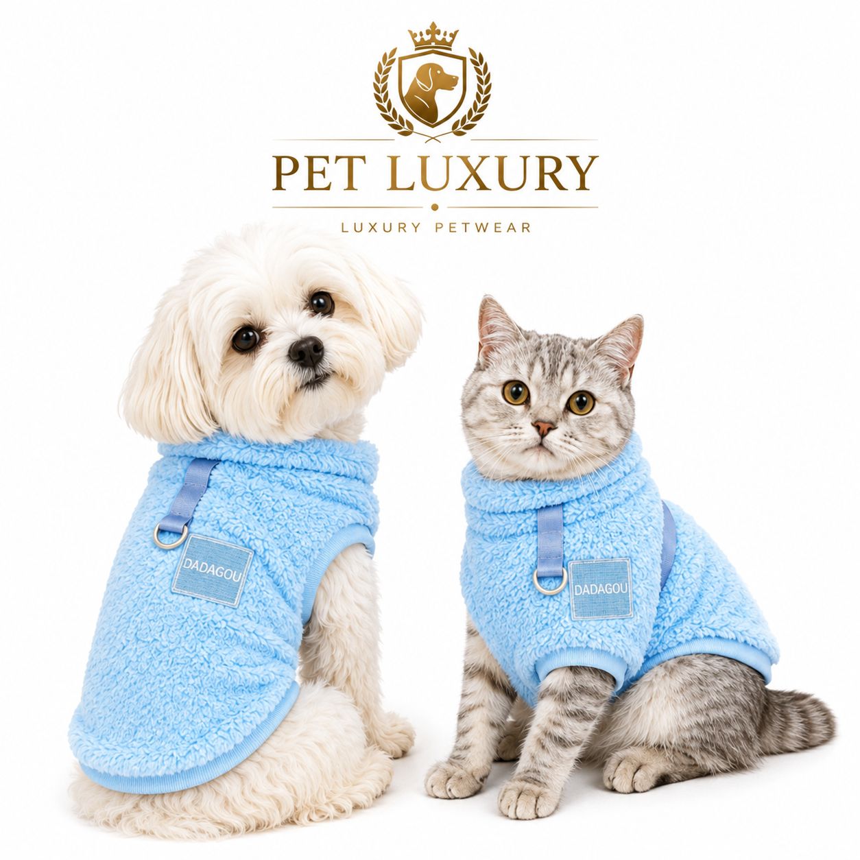 Wowzy Pet Jerseys With Harness Clip - Blue