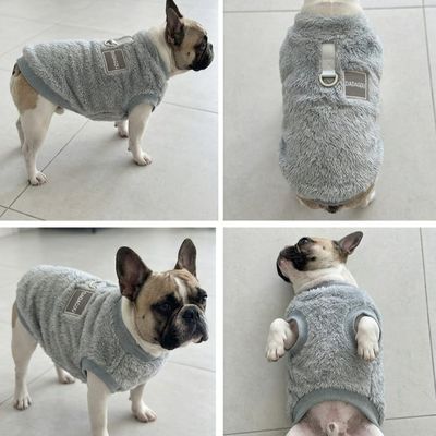 Wowzy Pet Jerseys With Harness Clip-Grey