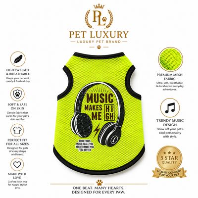 Music Pet Luxury Dog And Cat Vest Shirt